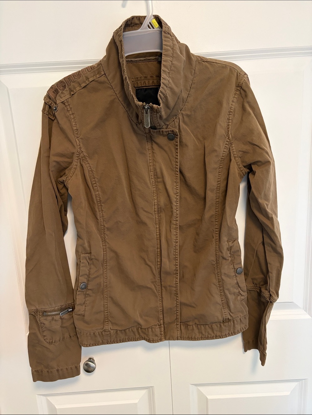 Bench - Brown Utility Jacket with Stand Collar